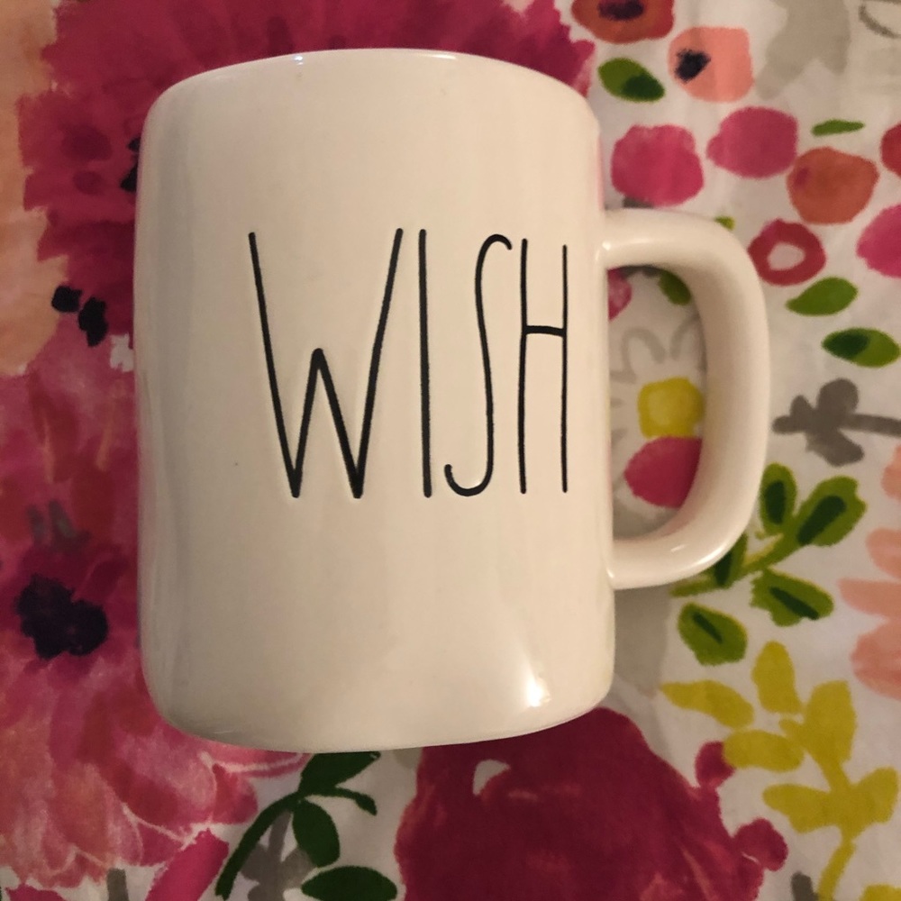 Rae Dunn Long Letter Wish Mug